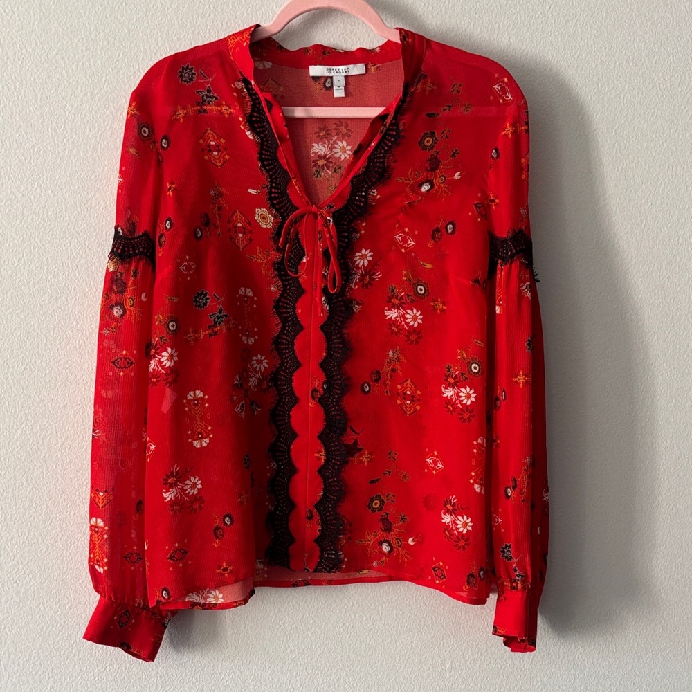 Derek Lam 10 Crosby 100% Silk Blouse